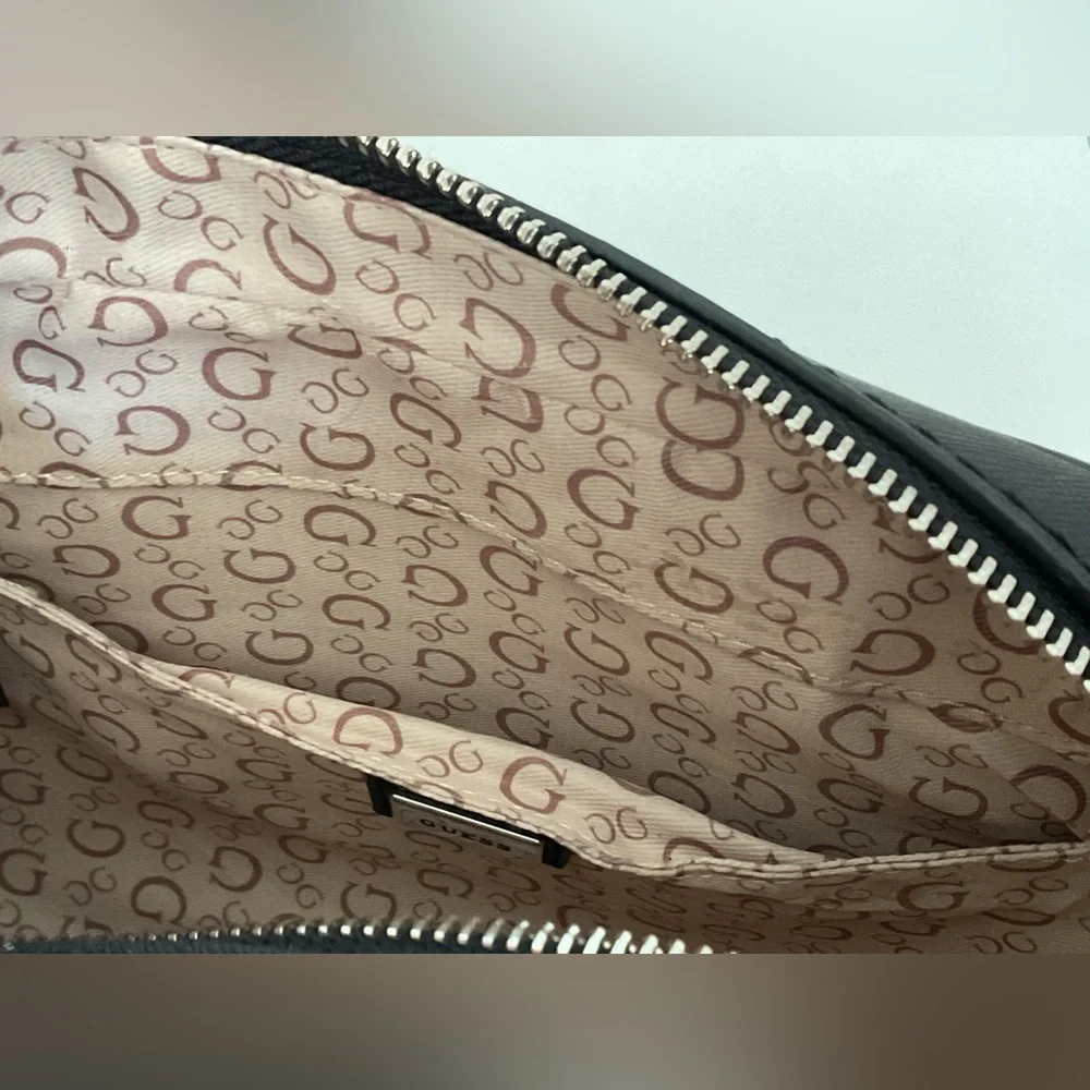 Guess Charcoal Logo Crossbody Bag - Picture 8 of 10